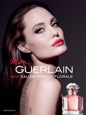 Angelina Jolie models for Mon Guerlain Florale