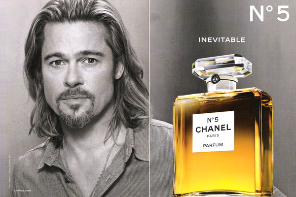 Brad Pitt Chanel No. 5 perfume