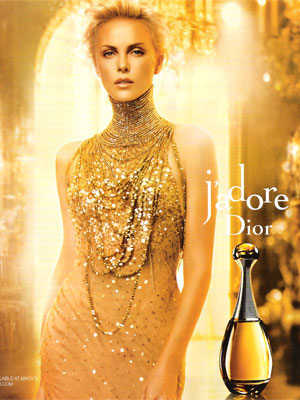 Charlize Theron J'adore Dior perfumes