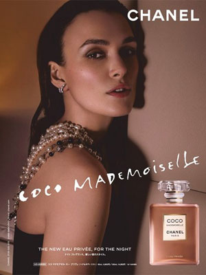 Keira Knightley Chanel Coco Mademoiselle L'Eau Privee celeb perfume