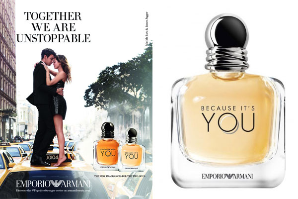 armani stronger with you because it's you