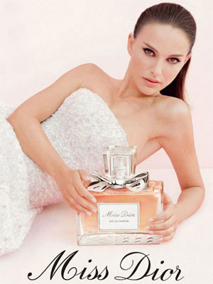 Natalie Portman for Miss Dior perfume celebrity scentsation