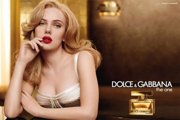 Dolce and Gabbana the one perfume Scarlett Johansson