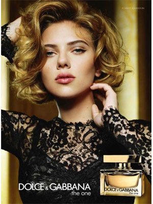 Scarlett Johansson Dolce and Gabbana The One perfume