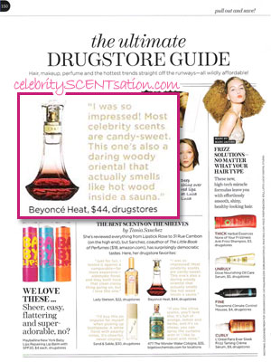 Beyonce Heat perfume editorial Lucky magazine December 2011