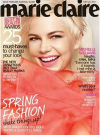 Marie Claire Magazine, Feb 2011, Michelle Williams