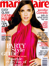 Marie Claire Magazine Dec 2008 Jennifer Connelly
