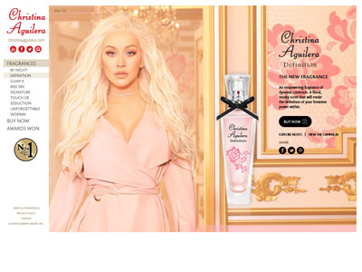 Definition website, Christina Aguilera