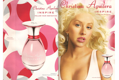 Cosmo Girl Magazine - Inspire Perfume, Christina Aguilera