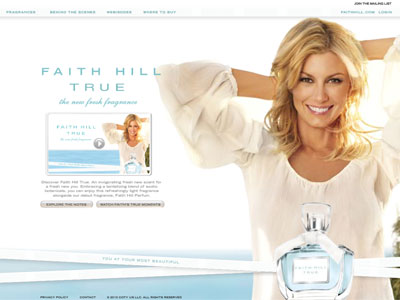 Faith Hill True website, Faith Hill
