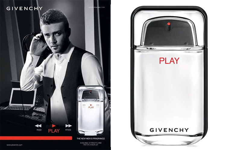 Givenchy Play Cologne, Justin Timberlake
