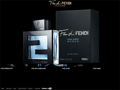 Fan di Fendi Acqua website, Mark Ronson