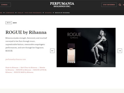 Rogue website, Rihanna