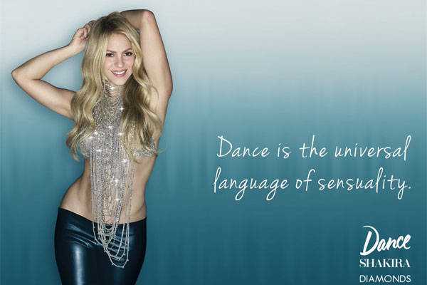 Shakira Dance Diamonds Celebrity Ads