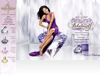 Baby Phat Fabulosity website, Kimora Lee Simmons