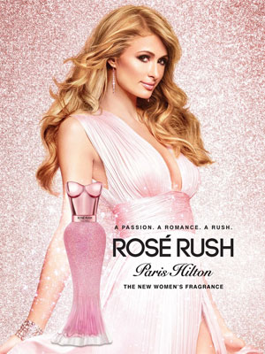 Paris Hilton Rose Rush Celebrity Ads